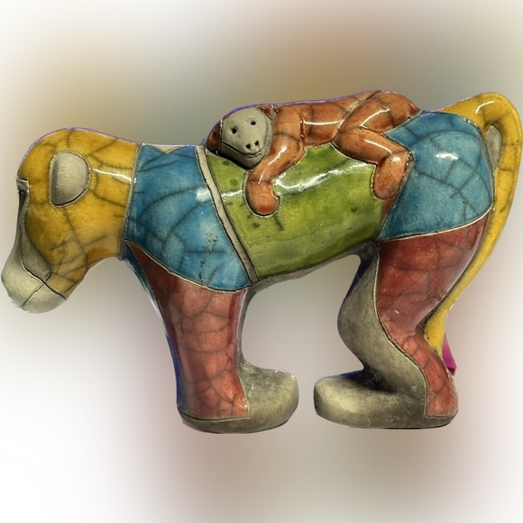 Vintage, rare, phoenix, raku pottery from South Africa - Picture 5 of 6